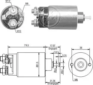 Втягивающее реле стартера ZM ZM766