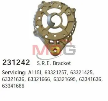 Кришка генератора задня CARGO 231242