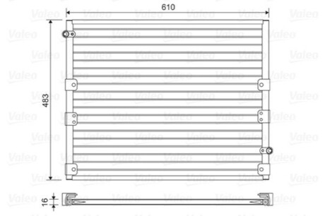Радиатор кондиционера Valeo 814176