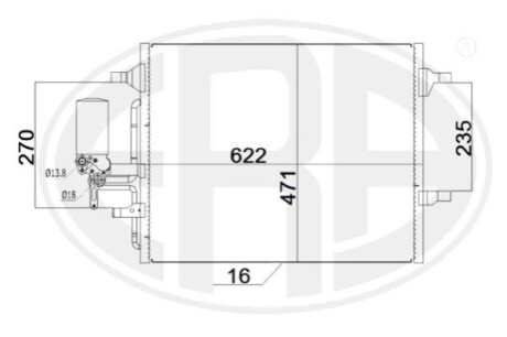 Радиатор кондиционера ERA 667202