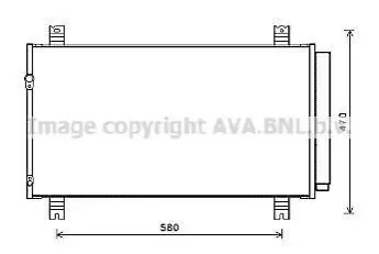Радіатор кондиціонера AVA COOLING MT5258