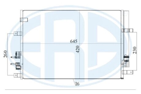 Радіатор кондиціонера ERA 667169