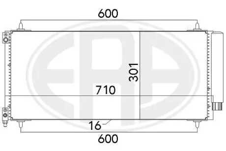 Радиатор кондиционера ERA 667135