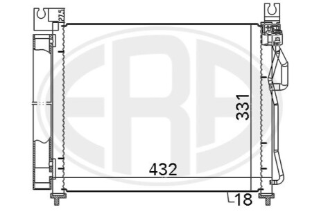 Радиатор кондиционера ERA 667119