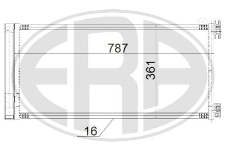 Радiатор кондицiонера ERA 667190