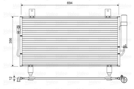 Радиатор кондиционера Valeo 822599 (фото 1)
