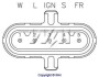 Регулятор генератора WAI IB298 (фото 3)