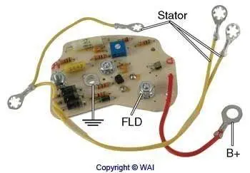 Фото регулятор генератора WAI D812HD Регулятор генератора WAI D812HD
