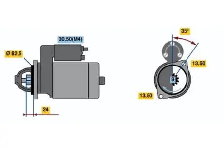 Стартер Реставрація BOSCH 0001362309