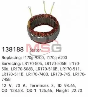 Статор генератора CARGO 138188