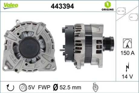 Генератор Valeo 443394 (фото 1)