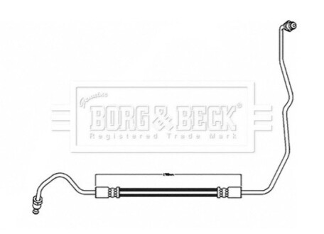 Гальмiвний шланг заднiй, правий BORG & BECK BBH8597