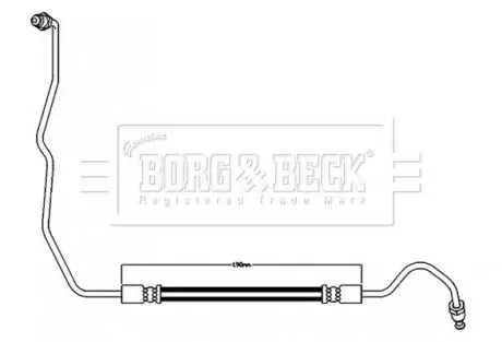 Гальмiвний шланг заднiй, лiвий BORG & BECK BBH8596