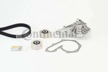 Комплект (ремень + ролики+помпа) Contitech 6PK1125WP1