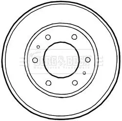 Гальмiвнi барабани BORG & BECK BBR7226