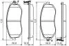 Фото 5 - subaru колодки гальмівні forester 13-, outback 09- BOSCH 0986495125 SUBARU колодки гальмівні Forester 13-, Outback 09- BOSCH 0986495125 (фото 5)