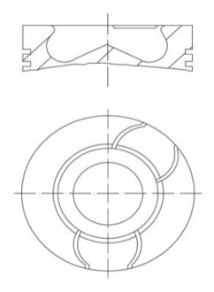 Поршень Renault Kangoo 1.5 dCi 05- (76.00mm/STD) MAHLE / KNECHT 021 PI 00124 000