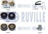 RUVILLE OPEL К-т ГРМ (помпа+ремінь+3 шт. ролики+кріплення) ASTRA F, CORSA B, VECTRA B -02 5500021