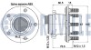 MITSUBISHI комплект задн. маточини колеса c ABS Outlander,Lancer 08- RUVILLE 221686 (фото 2)