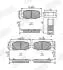 FIAT гальм. колодки задн. 500X 2.0 D Multijet 14-18, JEEP RENEGADE SUV 2.0 CRD 14- Jurid 573693J (фото 1)