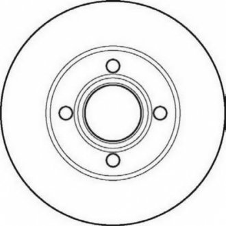 AUDI диск гальмівний передній 80 1.8-2.3E 91-92 Jurid 561691JC (фото 1)