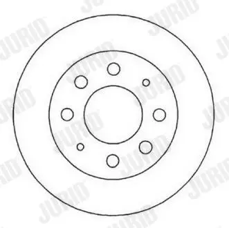 FIAT диск гальмівний передній Doblo 10- Jurid 561824JC