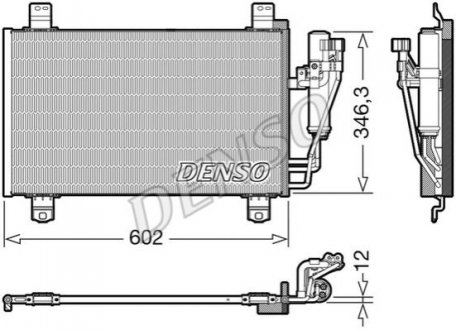 Радиатор кондиционера DENSO DCN44017