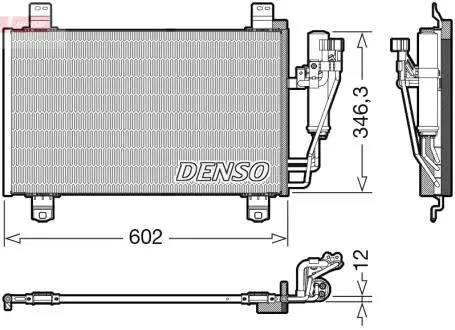 Радиатор кондиционера DENSO DCN44017