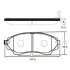 Колодки гальм MAZDA B2500,BT50 2.5CDVI,2.5D 12V 02.12- передн. CTR GK0178 (фото 1)