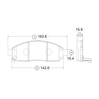 Фото колодки тормозов NISSAN PATHFINDER передн. (выр-во) CTR GK0733 Колодки тормозов NISSAN PATHFINDER передн. (выр-во) CTR GK0733