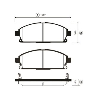 Колодки гальм NISSAN X-TRAIL передн. CTR GK0724