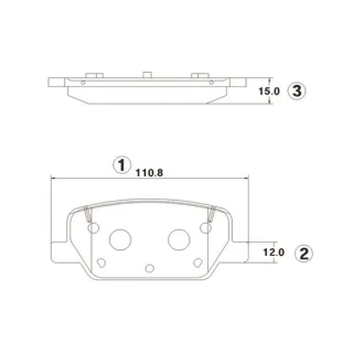 Колодки гальм CTR GK1408
