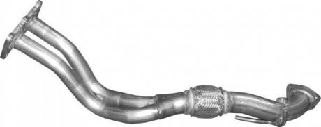 Глушитель, алюм. сталь, передн. часть VW Transporter IV 2.0/2.5 (30.437) Polmost POLMOSTROW 30437 (фото 1)