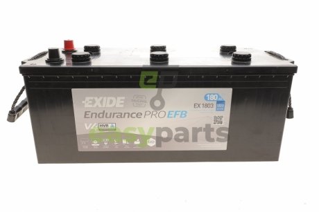 Акумуляторна батарея 180Ah/1000A (513x228x223/+L/B0) EndurancePro EFB EXIDE EX1803