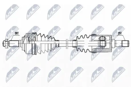 DRIVESHAFT NTY NPW-HD-087