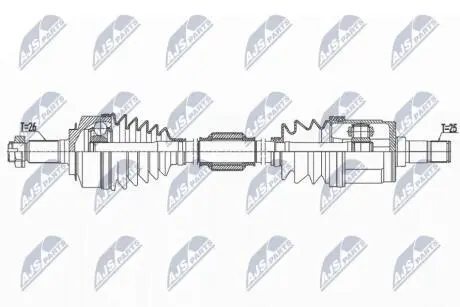 DRIVESHAFT NTY NPW-HD-090
