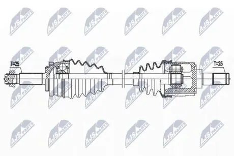 DRIVESHAFT NTY NPW-HY-618