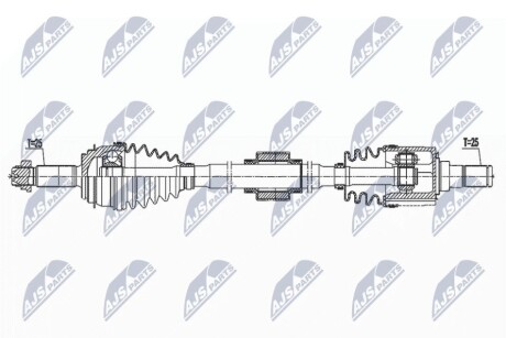 DRIVESHAFT NTY NPW-KA-396