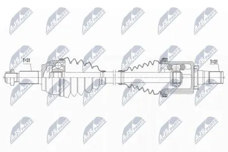 DRIVESHAFT NTY NPW-LR-021