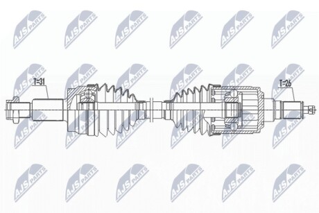 DRIVESHAFT NTY NPW-LR-027