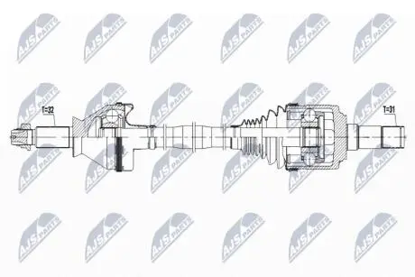 DRIVESHAFT NTY NPW-MA-005
