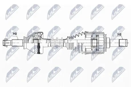 DRIVESHAFT NTY NPW-MA-006