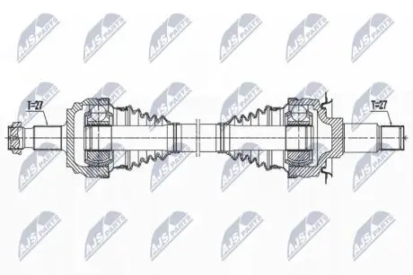 DRIVESHAFT NTY NPW-ME-148
