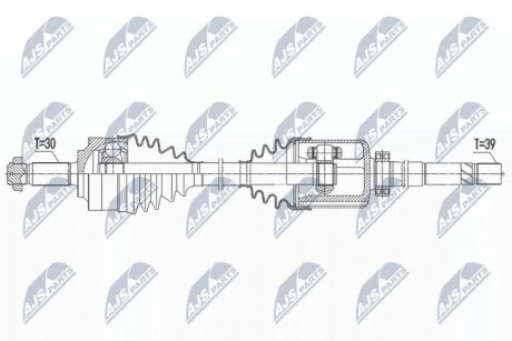 DRIVESHAFT NTY NPW-ME-152 (фото 1)