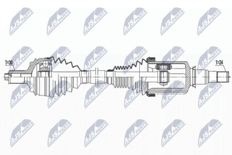 DRIVESHAFT NTY NPW-ME-154 (фото 1)