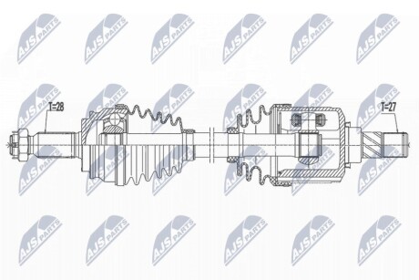 DRIVESHAFT NTY NPW-MS-073