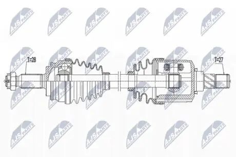 DRIVESHAFT NTY NPW-MS-073