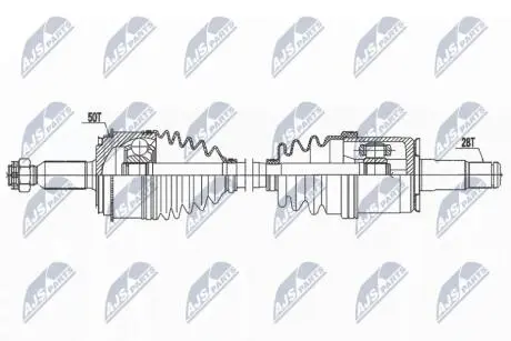 DRIVESHAFT NTY NPW-MS-079