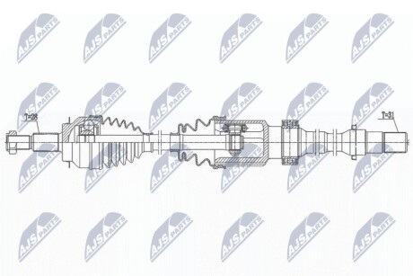 DRIVESHAFT NTY NPW-MZ-076