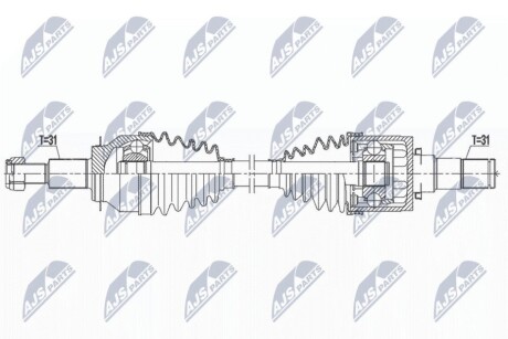 DRIVESHAFT NTY NPW-MZ-080